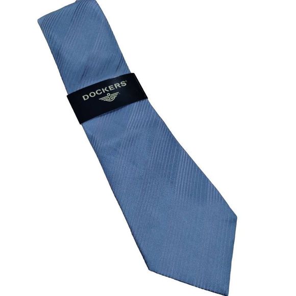 Dockers | Accessories | Nwt Dockerssilk Tie Metallic Light Blue | Poshmark
